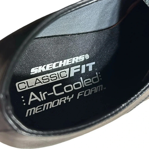Sketchers shoes,men leather,black, NEW! Oxford,classic fit,air cooled ,204850 - Picture 12 of 16